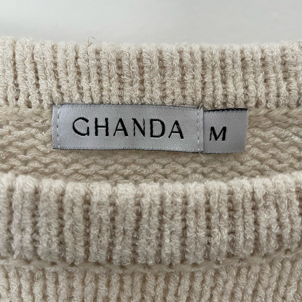 GHANDA knit singlet top size Medium - Picture 2 of 3